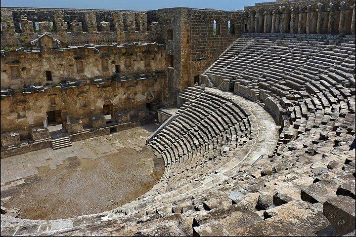Perge Aspendos Side Antalyas historiska platser