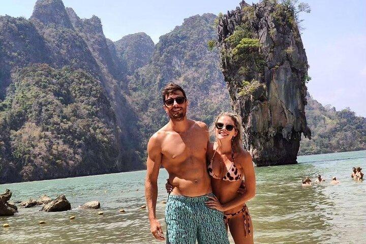 Excursão privada de barco de cauda longa com canoagem na ilha de James Bond com almoço