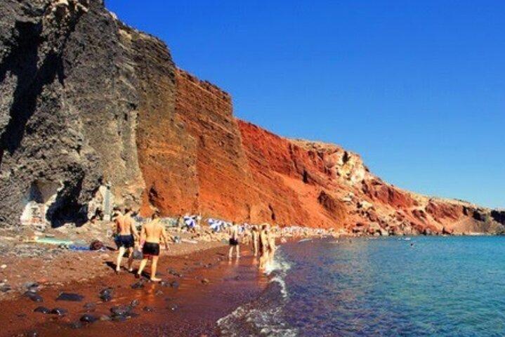 サントリーニ島全日プライベートショアエクスカーションツアー