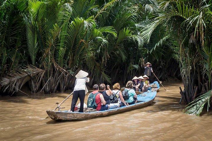 民間のメコンデルタ（My Tho - Ben Tre）一日の空調車