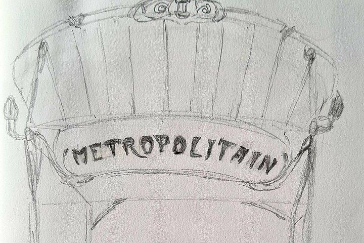 Drawing workshop / creative notebook during an unusual walk in Montmartre