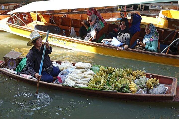 Mercado Flutuante Privado de Dia Inteiro e Excursão Kanchanburi de Bangkok