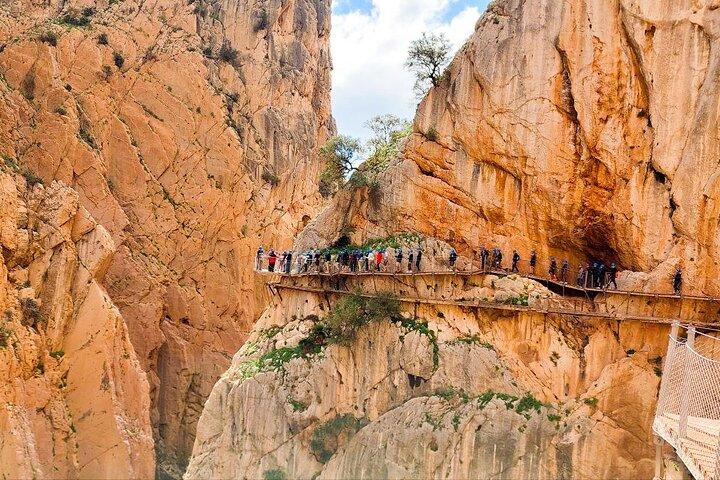 Caminito del Rey com pickup de Nerja, Torrox e Torre del Mar