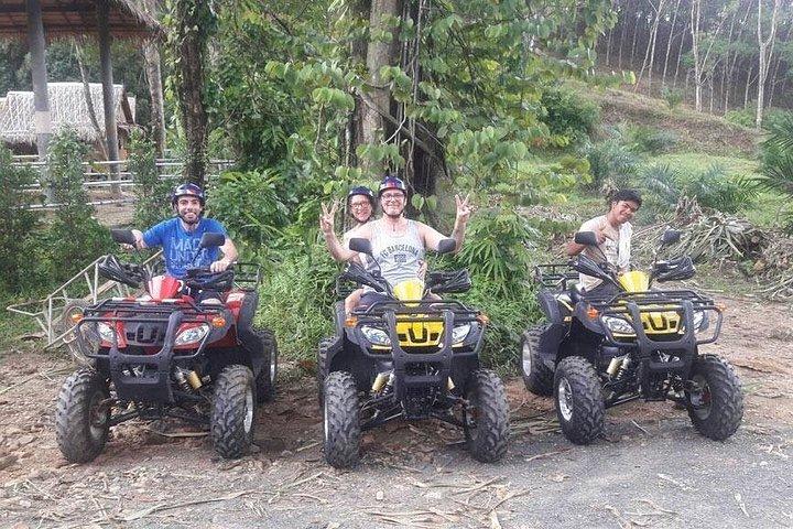クラビからの 5 km のラフティング、ATV、ジップライン ツアー