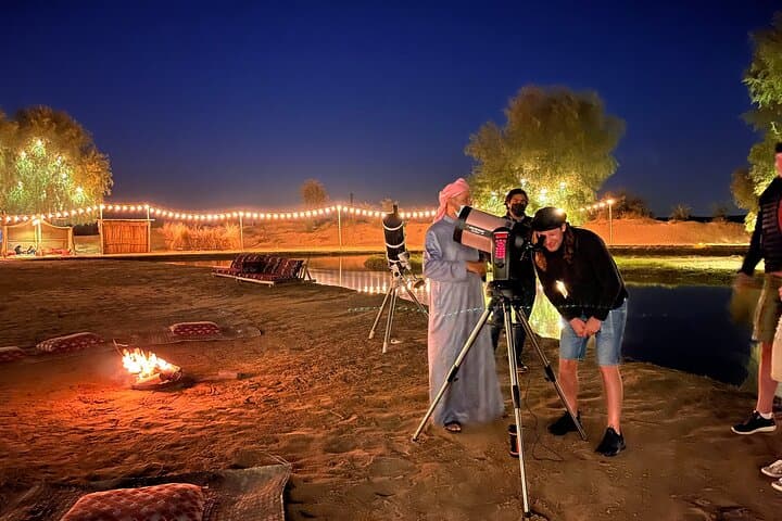Evening Camel Caravan, Bedouin Dinner with Al Marmoom Oasis