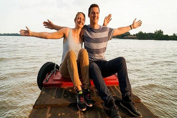 ラグジュアリー メコン 1 泊 2 日 少人数グループでタイニー ホームステイに滞在、バーベキュー ディナー付き