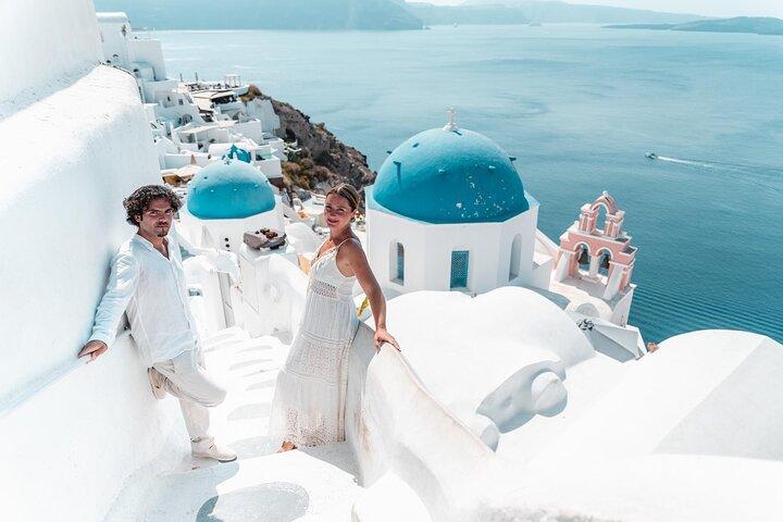 Santorini Private One Hour Photoshoot & Entrada Cúpula Azul