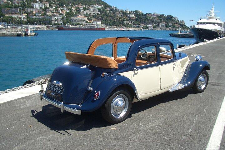 Tour della riviera francese in auto d'epoca privata con partenza da Nizza