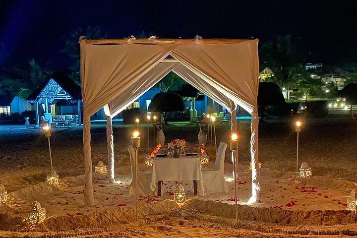 Romantisch en gastronomisch diner op Zanzibar