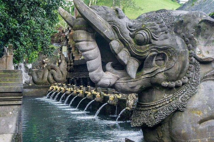 Tour privato: cascata, vulcano Kintamani, tour di Ubud con pranzo