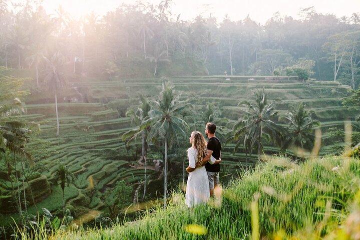 Tour privato: cascata, vulcano Kintamani, tour di Ubud con pranzo