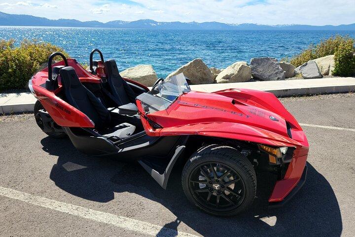 4 Stunden roter Polaris Slingshot-Verleih rund um den Lake Tahoe