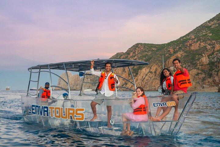 1 hora Navegación Privada en Bote Transparente Arco de Los Cabos
