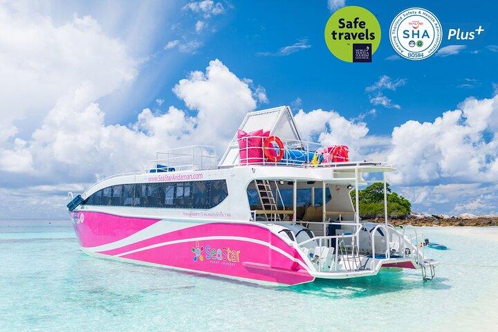 Excursión de un día a Phi Phi, Maya, Khai y Pileh en catamarán rápido desde Khao Lak