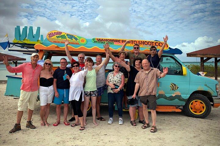 Tour en autobús abierto a Bonaire en grupo privado de Luc