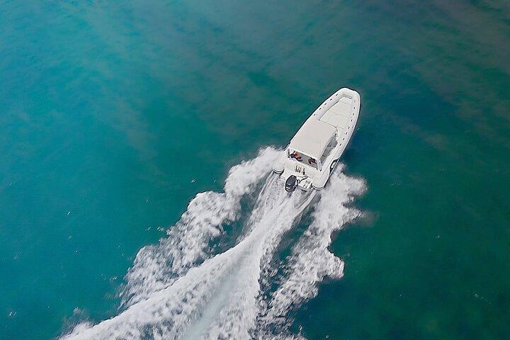 午前または午後3時間サントリーニ島プライベートボートクルーズツアー