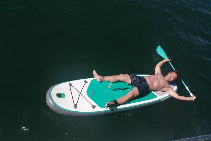 Morning private charter with drinks tapas, paddle boards &kayak