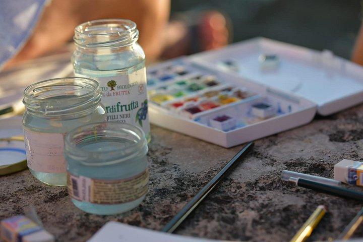 Wellen & Aquarelle : Ein Malworkshop am Meer
