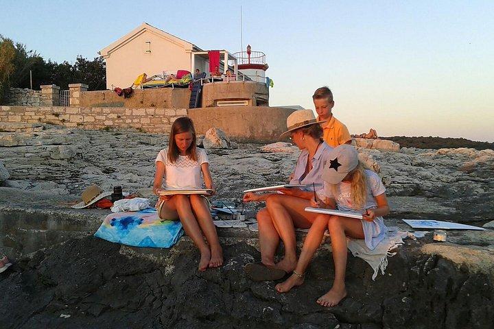 Wellen & Aquarelle : Ein Malworkshop am Meer
