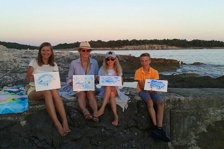 Wellen & Aquarelle : Ein Malworkshop am Meer