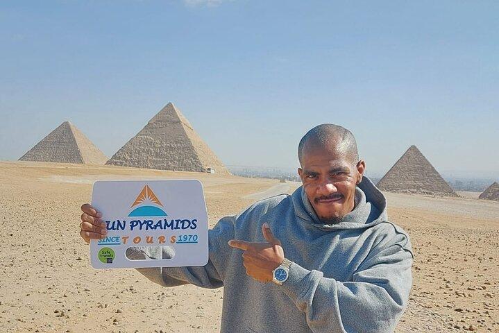 Desde Sharm El Sheikh: Tour de día completo El Cairo por aire - El mejor tour guiado de El Cairo