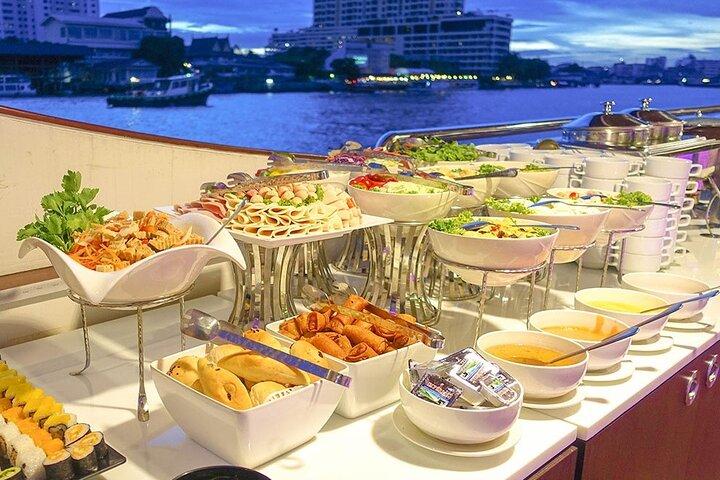 Wunderbare Perle: Abendliche Abendessen Kreuzfahrt auf Chao Phraya Fluss
