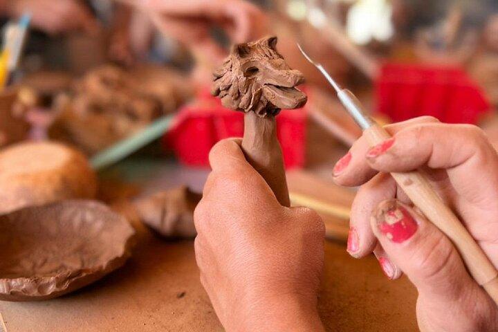 Workshop di ceramica Lamsaty con tè marocchino