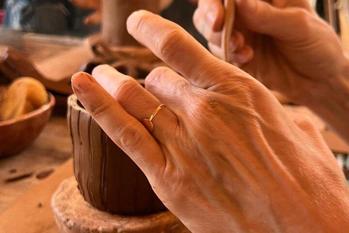 Workshop di ceramica Lamsaty con tè marocchino