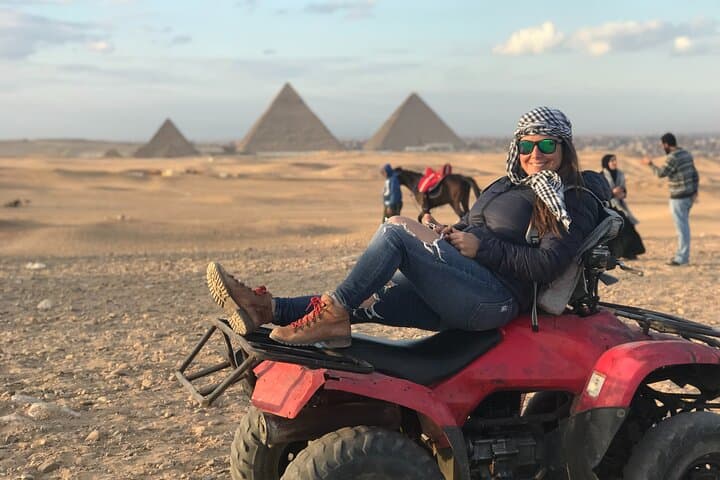 VIP Pyramids,Camel,Quad Bike(ATV) lunch,Tickets & dinner Cruise