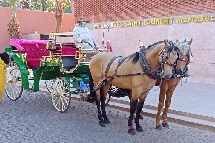 Horse carriage tours Majorelle-Menara garden & the YSL museum
