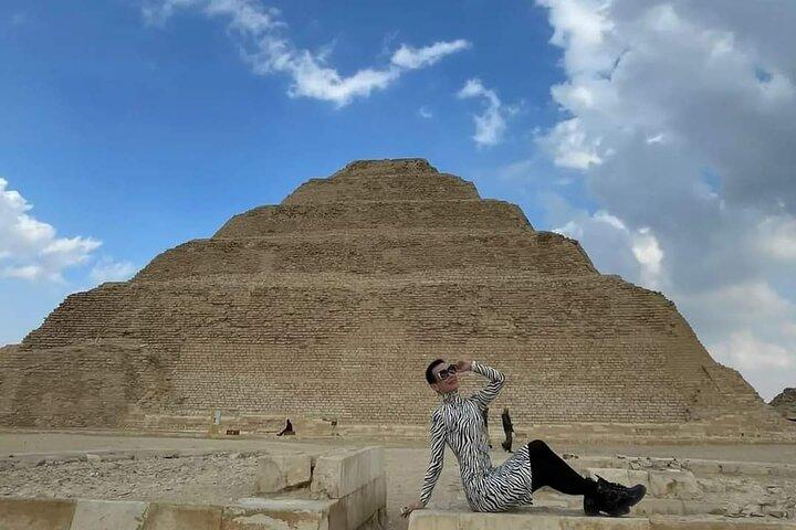 8-timmars privat rundtur i Giza-pyramiderna, Memphis, Sakkara och Dahshur med lunch