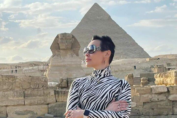 Visite privée de 8 heures des pyramides de Gizeh, Memphis, Sakkara et Dahchour avec déjeuner