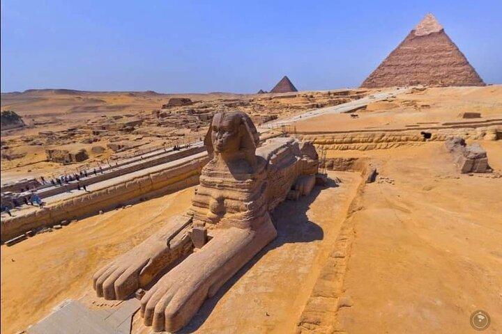 Visite privée de 8 heures des pyramides de Gizeh, Memphis, Sakkara et Dahchour avec déjeuner