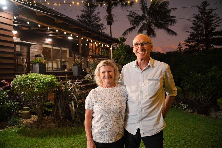 Cena progressiva dell'isola della Norfolk alle case dell'isola