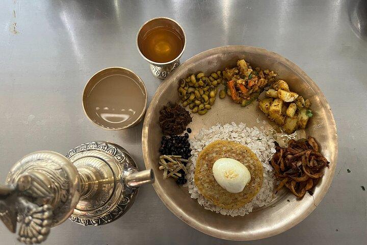 Ethnische und traditionelle Food Tour in einem der ältesten Dörfer in Kathmandu