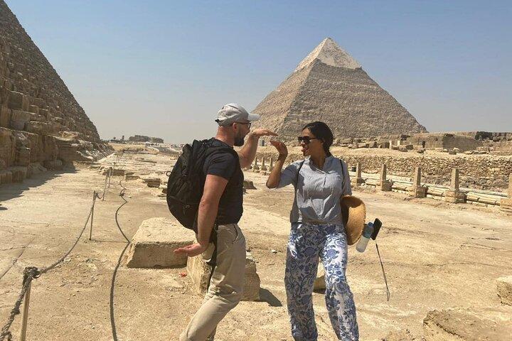 Journée complète aux pyramides de Gizeh et au musée égyptien depuis l'hôtel Cairo Giza