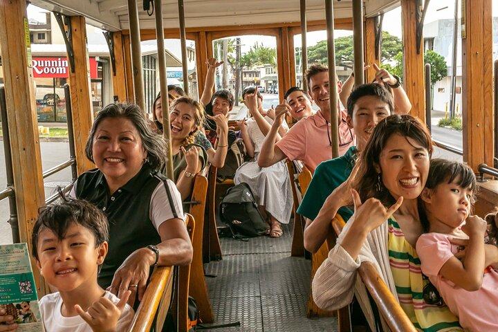 Hoppa på hoppa av-rundtur i Honolulu med Waikiki Trolley