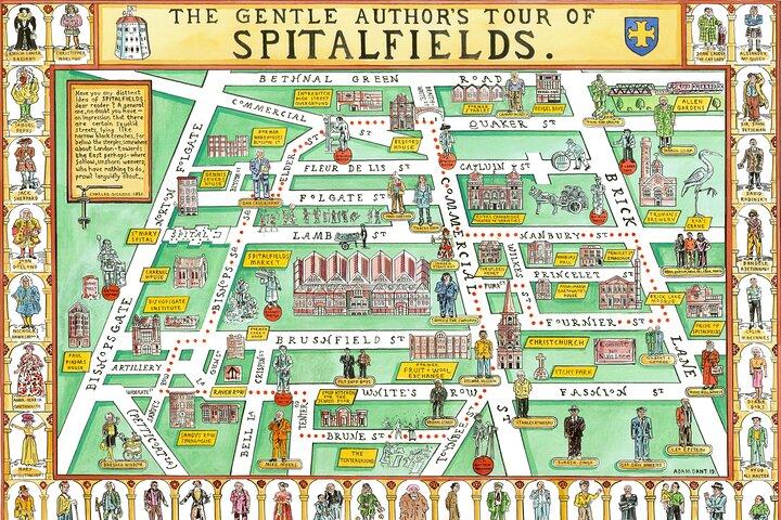 Passeio a pé por Spitalfields no East End de Londres