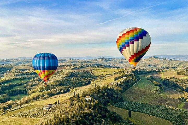 Vuelo privado en globo aerostático en Chianti