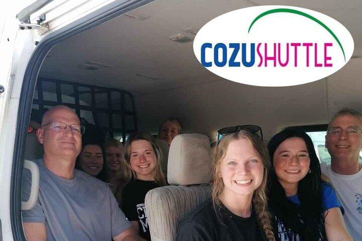 Günstigster gemeinsamer Shuttle vom Flughafen Cozumel 2 Hotels in Cozumel