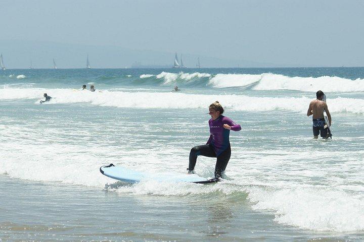 サンタモニカでの初心者向けプライベート サーフ レッスン 2 時間