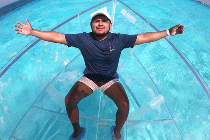Duidelijke boottocht bij de Cancun Nichupte-lagune