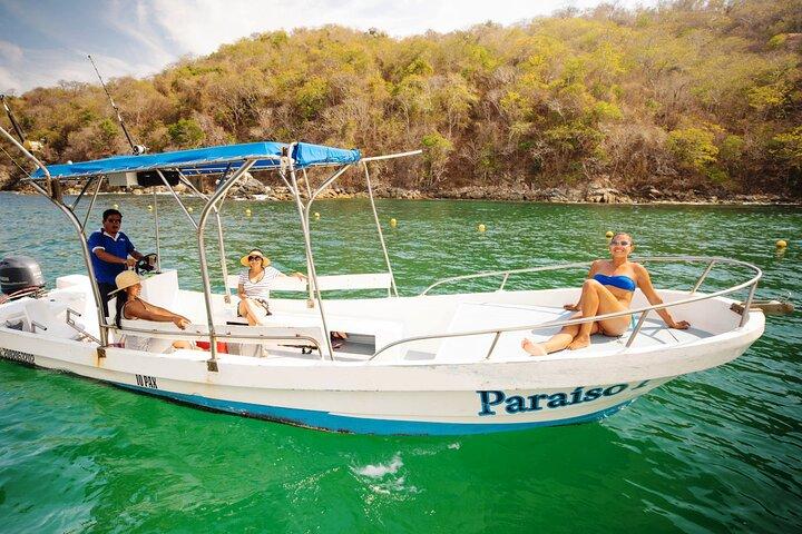 Exklusiva 7 vikar Huatulco med Panga Boat eller Yacht.