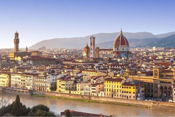 Florence uit Rome: Volledige dag kunst en winkelen, privétour