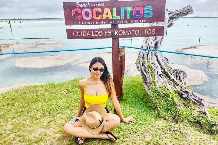 A melhor experiência na 7 Colors Lagoon - Bacalar Pontão Tour da Riviera Maya