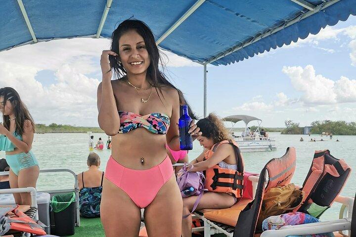 A melhor experiência na 7 Colors Lagoon - Bacalar Pontão Tour da Riviera Maya