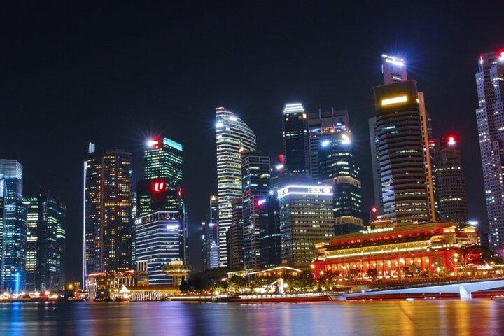 Singapur City Lights 1 Stunde Open Top Nacht Tour