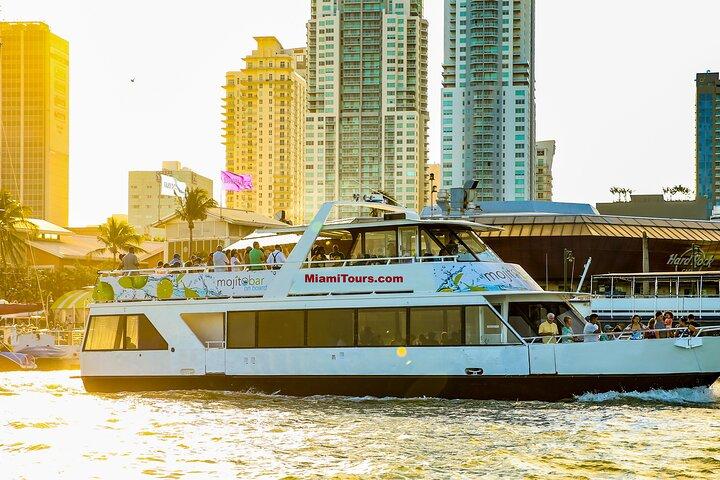 Visite d'une demi-journée de la ville de Miami en bus avec croisière touristique