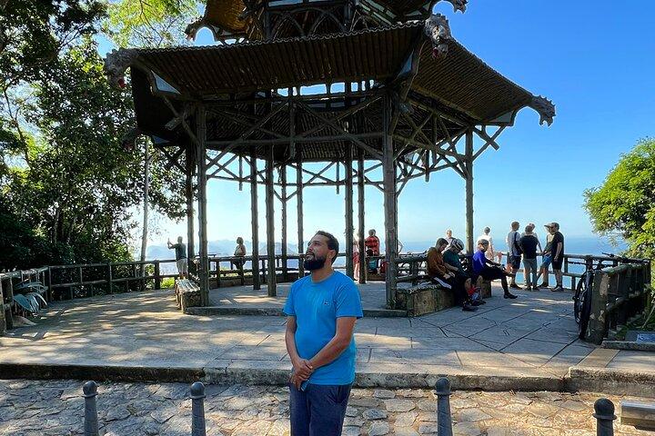 Foresta di Tijuca con vista cinese, cascatinha Taunay, cascata horto e parque laje