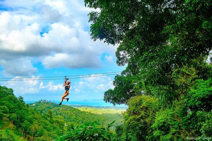 Balade en tyrolienne sur Koh Samui